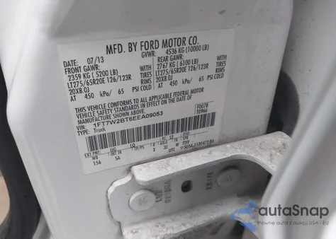 2014 Ford F-250 Lariat из США, поврежденный, VIN 1FT7W2BT6EEA09053